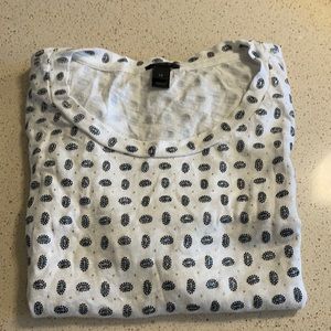 J crew paisley T shirt XS